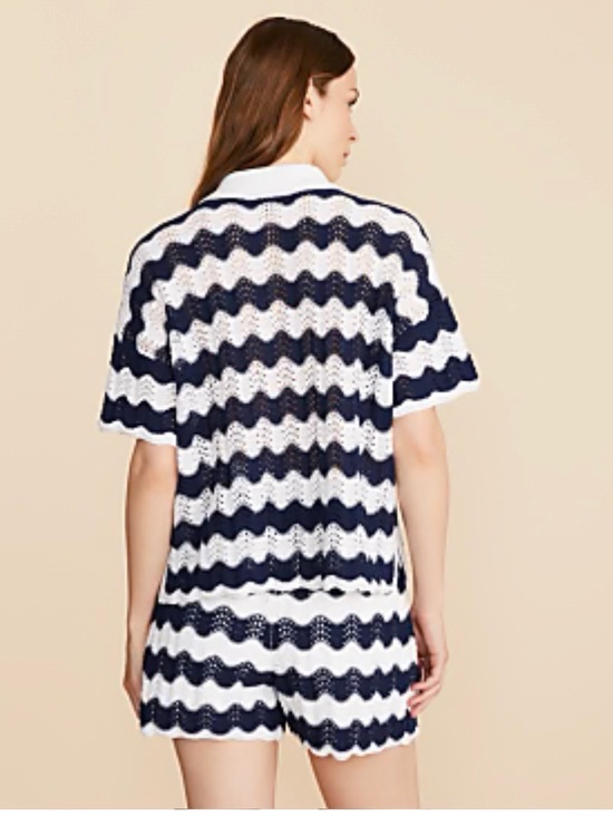 Lou & Grey Pants - EUC Lou & Grey Cotton-Blend TWO PIECE Set in Navy & White Nautical Stripes